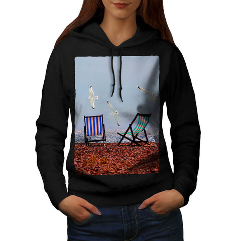 Relaxing Beach View Womens Hoodie