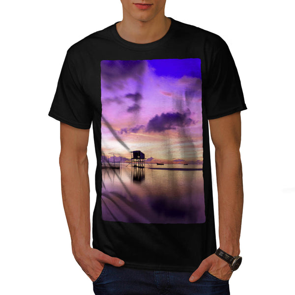 Beatiful Sea Sunset Mens T-Shirt