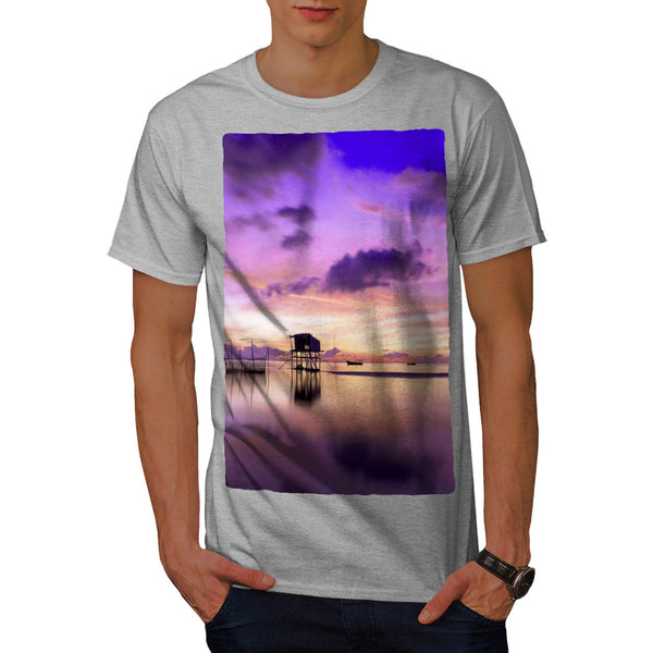 Beatiful Sea Sunset Mens T-Shirt
