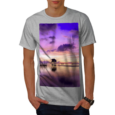 Beatiful Sea Sunset Mens T-Shirt