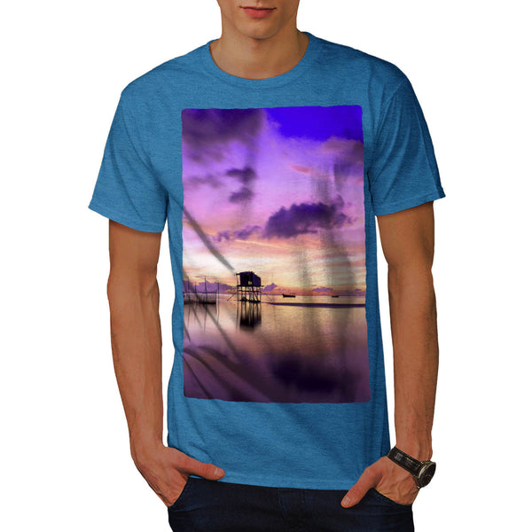Beatiful Sea Sunset Mens T-Shirt