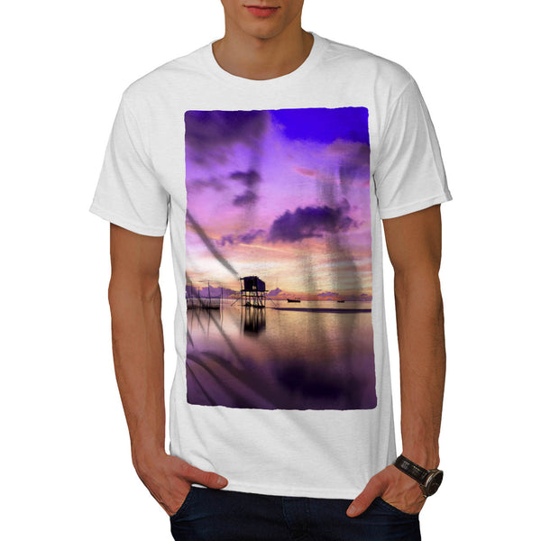 Beatiful Sea Sunset Mens T-Shirt