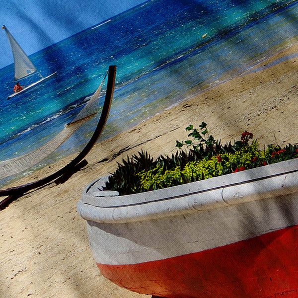 Boat With Flowers Mens T-Shirt
