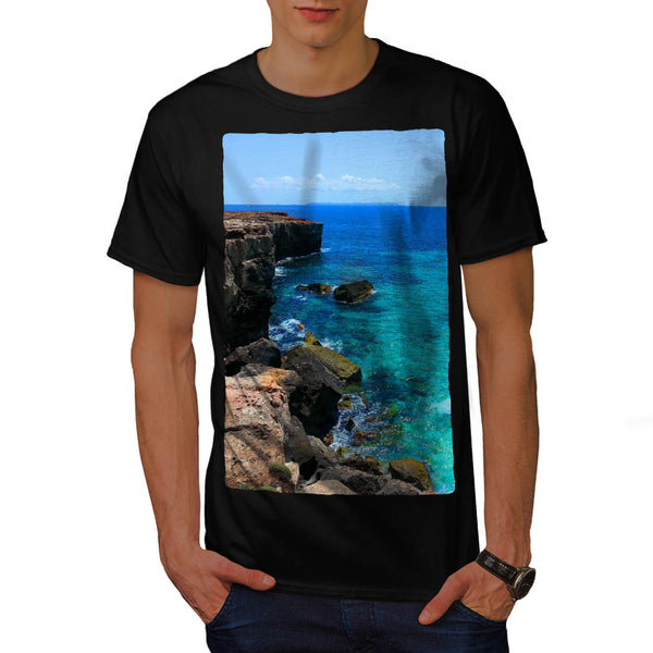 Mountain Seashore Mens T-Shirt