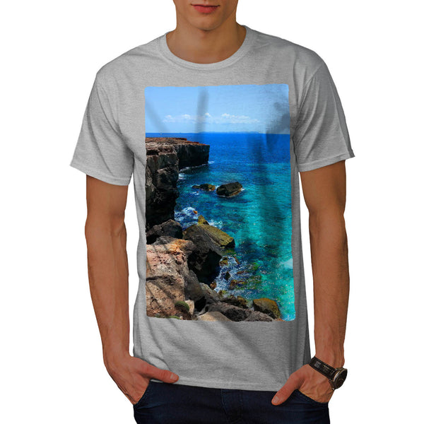 Mountain Seashore Mens T-Shirt