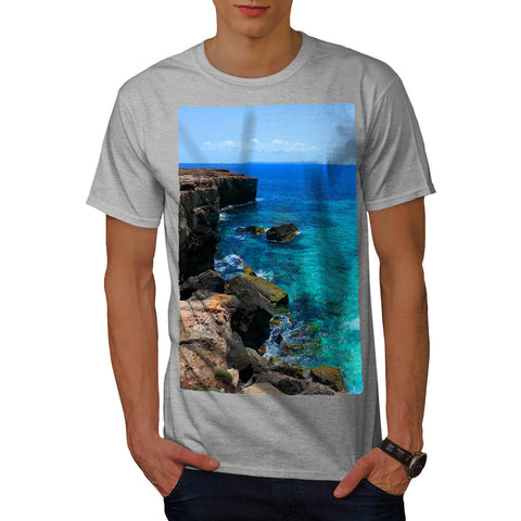 Mountain Seashore Mens T-Shirt