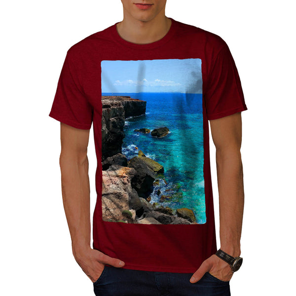 Mountain Seashore Mens T-Shirt