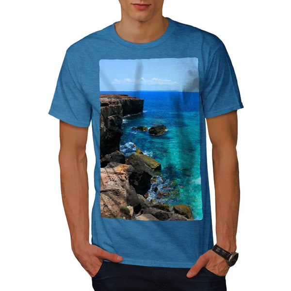 Mountain Seashore Mens T-Shirt
