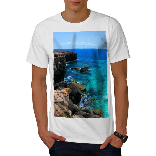 Mountain Seashore Mens T-Shirt