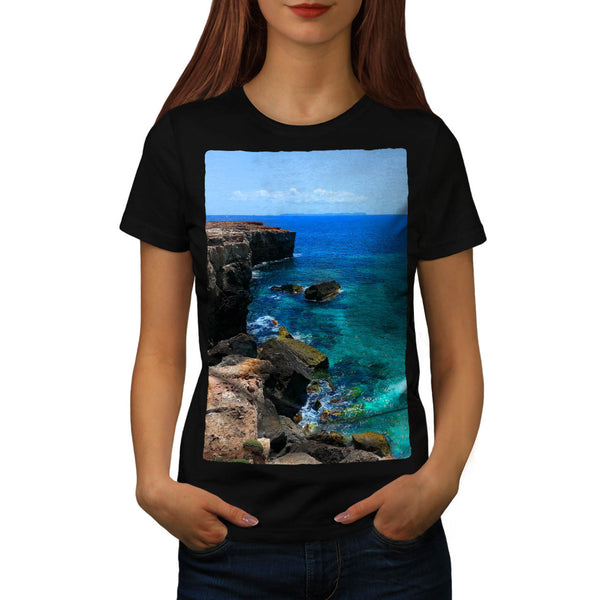 Mountain Seashore Womens T-Shirt