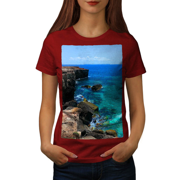 Mountain Seashore Womens T-Shirt