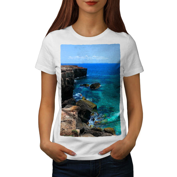 Mountain Seashore Womens T-Shirt