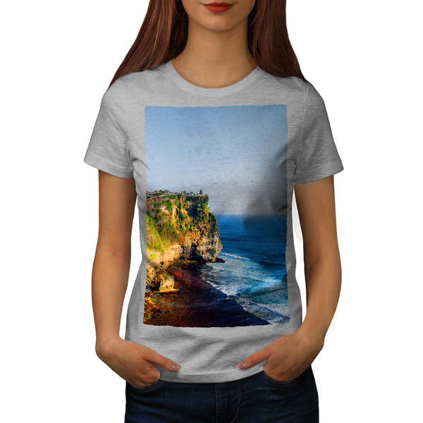 Mountain Seashore Womens T-Shirt