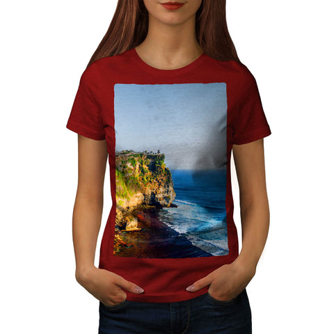 Mountain Seashore Womens T-Shirt