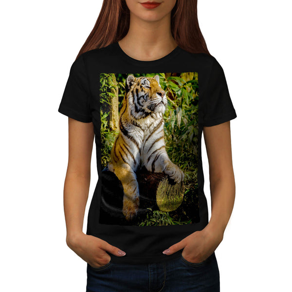 Tiger Relax Jungle Womens T-Shirt