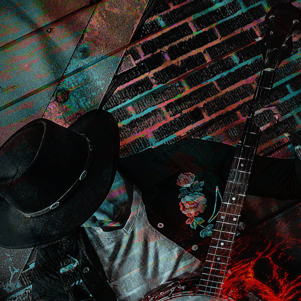 Man Plays Banjo Womens T-Shirt