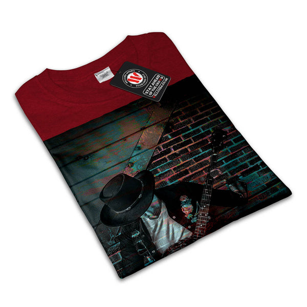 Man Plays Banjo Womens T-Shirt