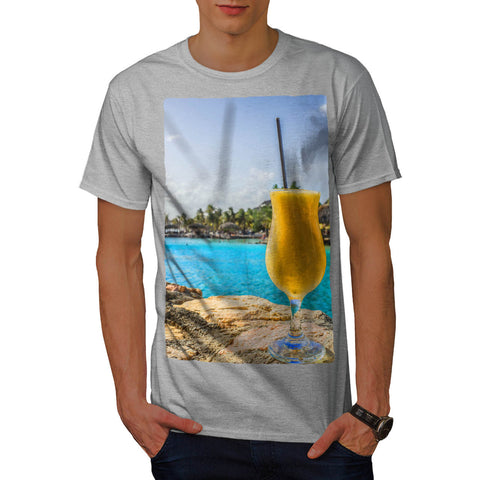 Cold Beach Cocktail Mens T-Shirt