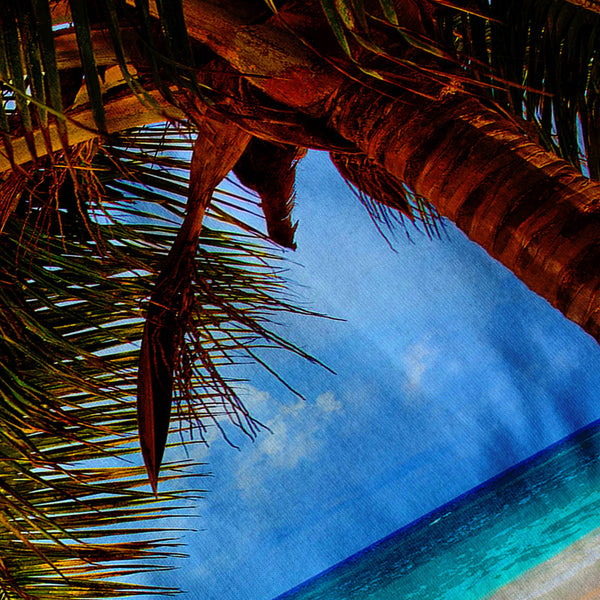 Beach Palm Tree Mens T-Shirt