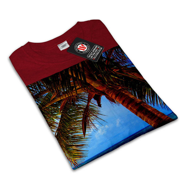 Beach Palm Tree Mens T-Shirt