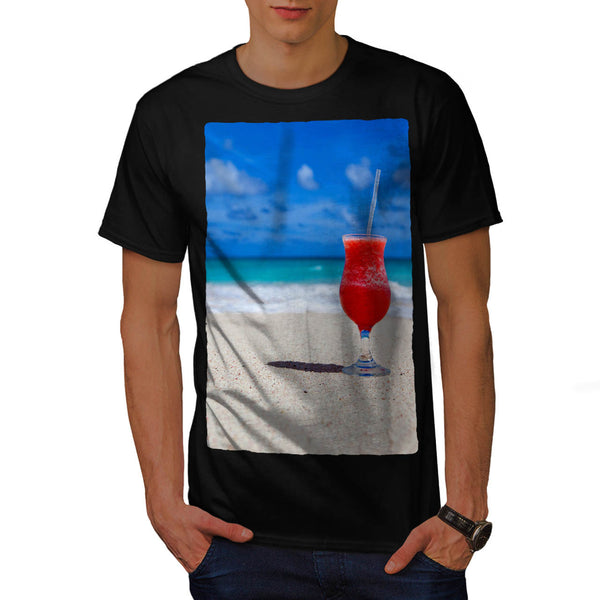 Cold Beach Cocktail Mens T-Shirt