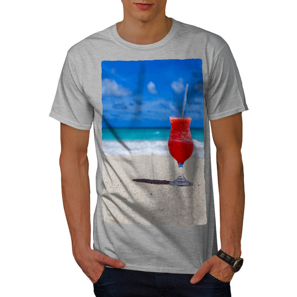 Cold Beach Cocktail Mens T-Shirt