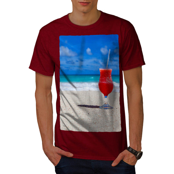 Cold Beach Cocktail Mens T-Shirt