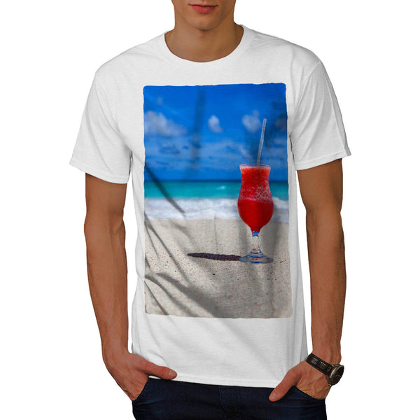 Cold Beach Cocktail Mens T-Shirt