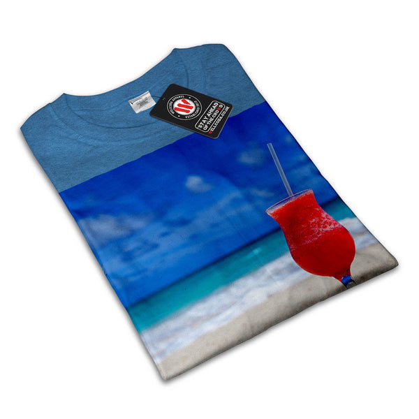 Cold Beach Cocktail Mens T-Shirt