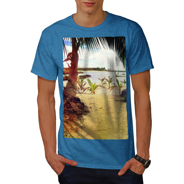 Beach Palm Trees Mens T-Shirt