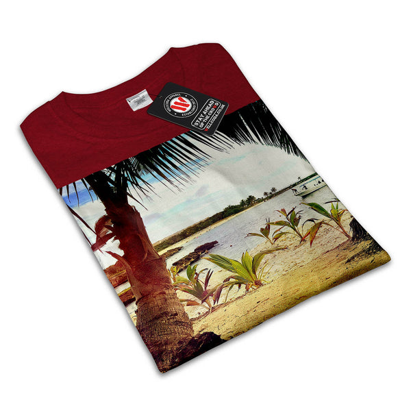Beach Palm Trees Mens T-Shirt