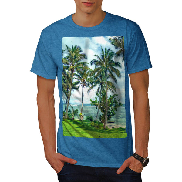 Beach Palm Trees Mens T-Shirt