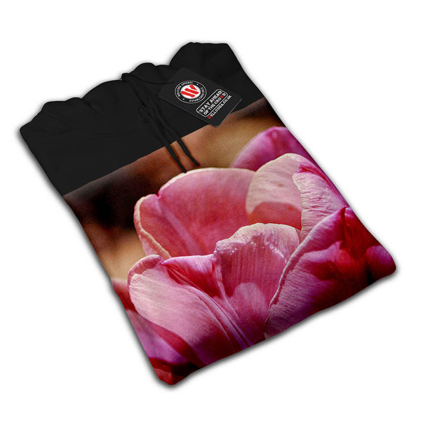 Pink Tulip Flower Mens Hoodie