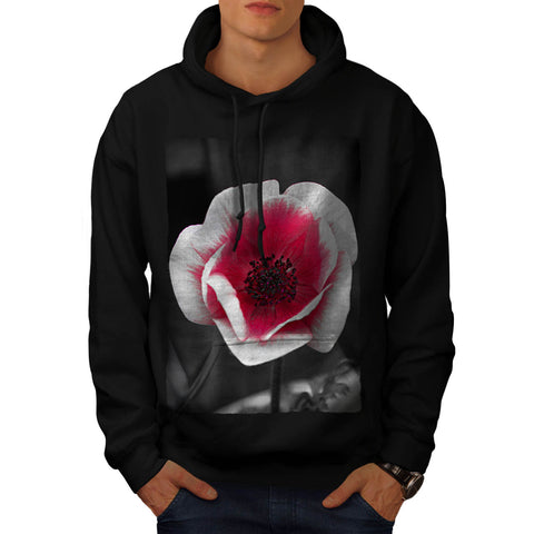 Pink Tulip Flower Mens Hoodie