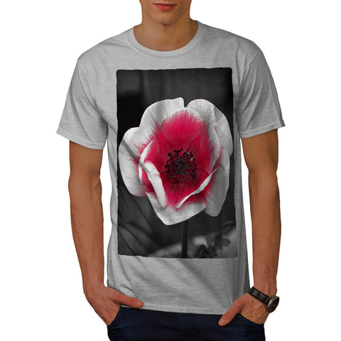 Pink Tulip Flower Mens T-Shirt