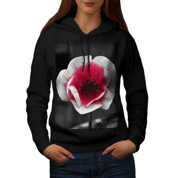 Pink Tulip Flower Womens Hoodie