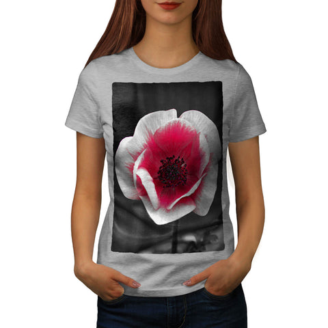 Pink Tulip Flower Womens T-Shirt
