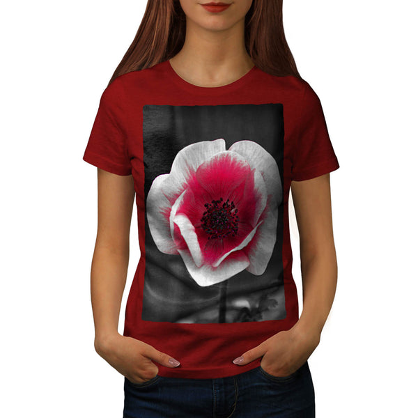 Pink Tulip Flower Womens T-Shirt