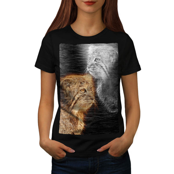 Forest Cat Look Womens T-Shirt