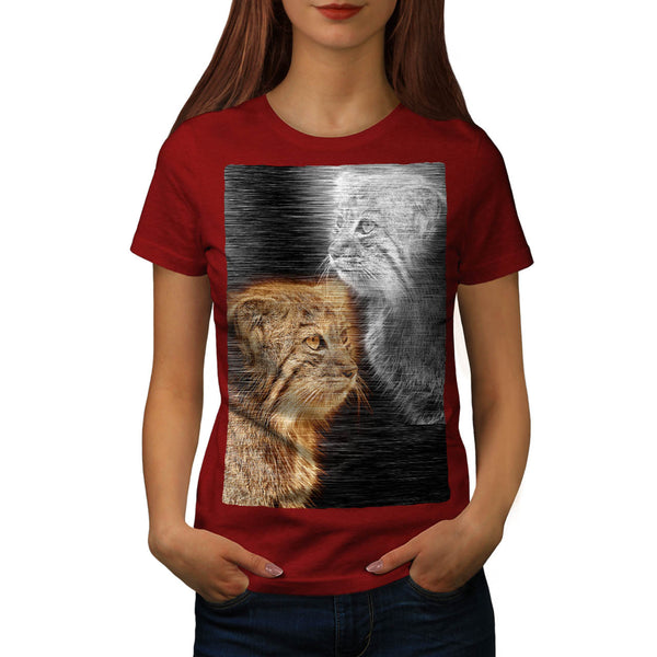 Forest Cat Look Womens T-Shirt