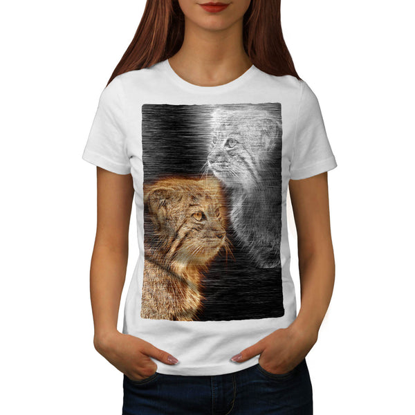 Forest Cat Look Womens T-Shirt