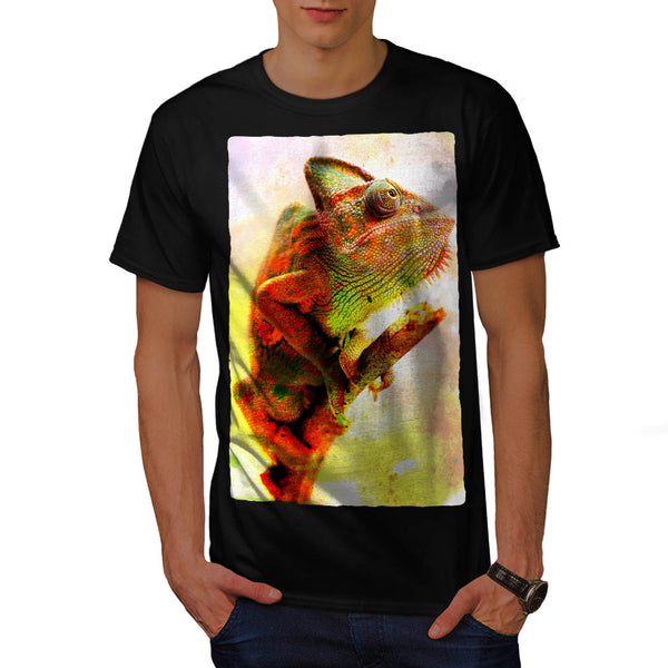 Colorful Chameleon Mens T-Shirt