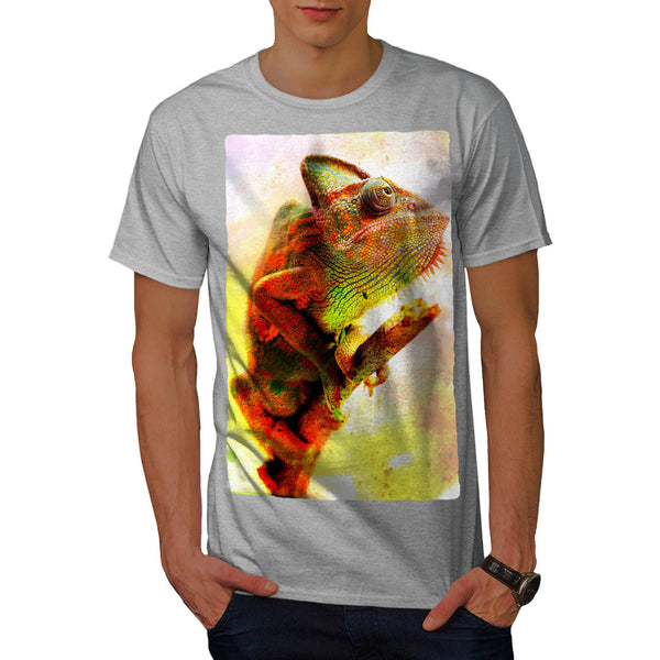 Colorful Chameleon Mens T-Shirt