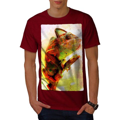 Colorful Chameleon Mens T-Shirt