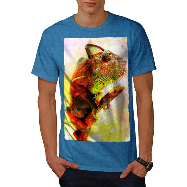 Colorful Chameleon Mens T-Shirt