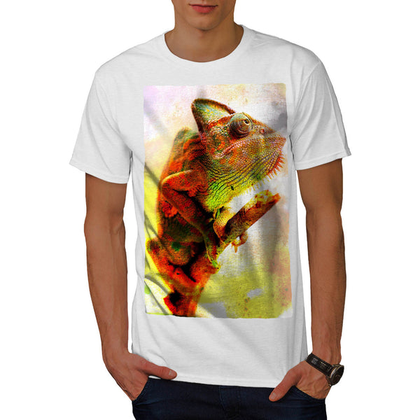 Colorful Chameleon Mens T-Shirt