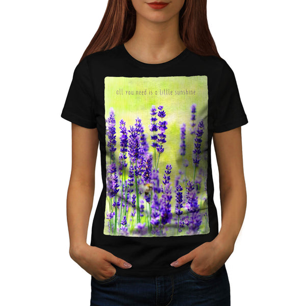 Purple Flower Womens T-Shirt
