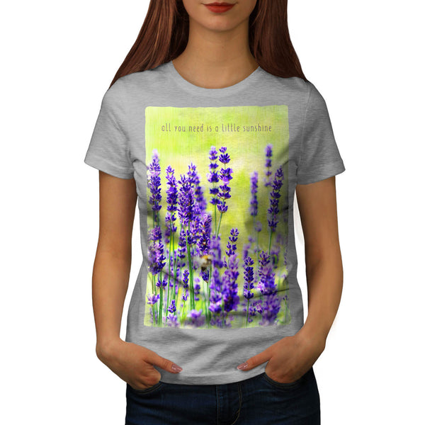 Purple Flower Womens T-Shirt