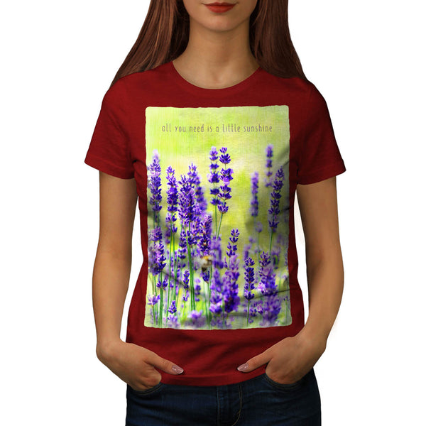 Purple Flower Womens T-Shirt