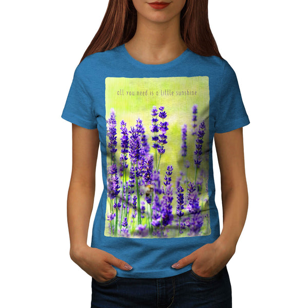 Purple Flower Womens T-Shirt